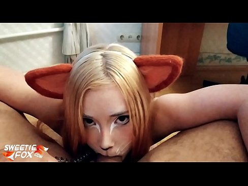 ❤️ Kitsune هن جي وات ۾ ڊڪ ۽ ڪم نگل ❤